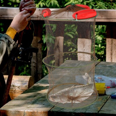 Mreža za ribu Oprema za ribolovne košare Mrežaste mreže Svilene sito lijevane mreže za prijenosne sklopive najlonske hvataljke