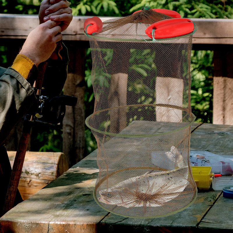 Mreža za ribu Oprema za ribolovne košare Mrežaste mreže Svilene sito lijevane mreže za prijenosne sklopive najlonske hvataljke