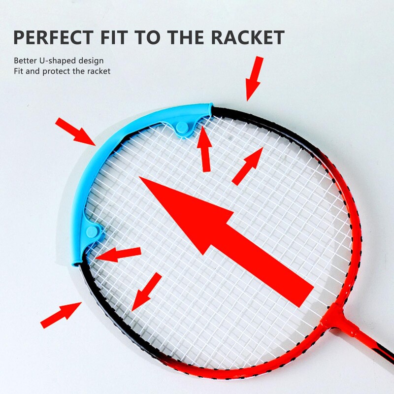 Naljepnice okvira glave reketa za badminton Lagani silikonski materijal otporan na habanje prikladan za smanjenje utjecaja igre