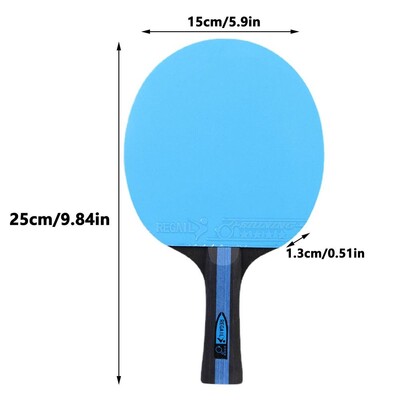Επαγγελματική ρακέτα πινγκ πονγκ 1 τμχ Σετ ρακέτας πινγκ πονγκ από καουτσούκ υψηλής ποιότητας Αξεσουάρ πινγκ πονγκ με κουπί λεπίδας