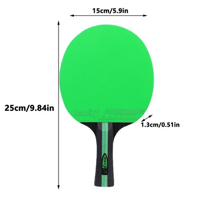 Επαγγελματική ρακέτα πινγκ πονγκ 1 τμχ Σετ ρακέτας πινγκ πονγκ από καουτσούκ υψηλής ποιότητας Αξεσουάρ πινγκ πονγκ με κουπί λεπίδας