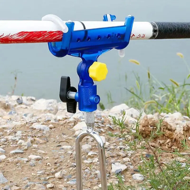 Nosač za umetanje u zemlju od 1 komada štapa za pecanje s bravom za spuštanje štapa i otključavanjem za podizanje štapa dostupan Glava okvira je detaljna