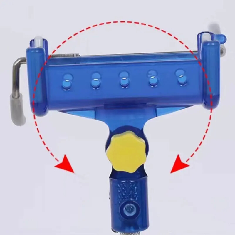Nosač za umetanje u zemlju od 1 komada štapa za pecanje s bravom za spuštanje štapa i otključavanjem za podizanje štapa dostupan Glava okvira je detaljna