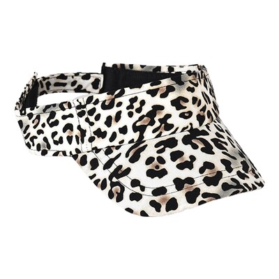 Leoparda drukas beisbola elpojoša saulessarga cepure Moderna āra UV staru novēršana, tukša augšdaļa