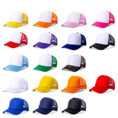 Prazne sportske bejzbolske kape s 5 panela, podesive Gorras Gorros pamučne šarene kamuflažne tatine bejzbolske mrežaste pjenaste kape Hip hop kapa za kamiondžije