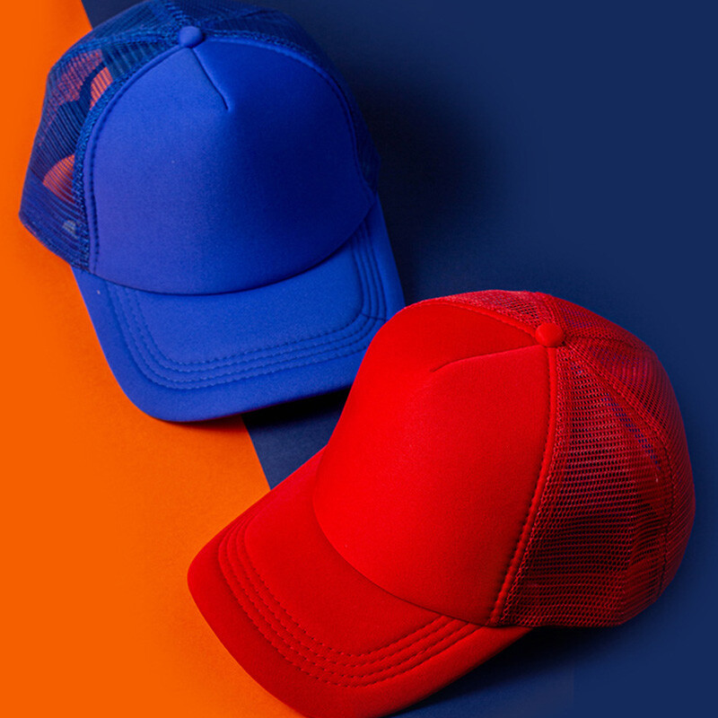 Prazne sportske bejzbolske kape s 5 panela, podesive Gorras Gorros pamučne šarene kamuflažne tatine bejzbolske mrežaste pjenaste kape Hip hop kapa za kamiondžije