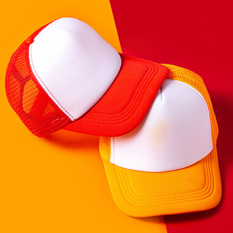 Prazne sportske bejzbolske kape s 5 panela, podesive Gorras Gorros pamučne šarene kamuflažne tatine bejzbolske mrežaste pjenaste kape Hip hop kapa za kamiondžije