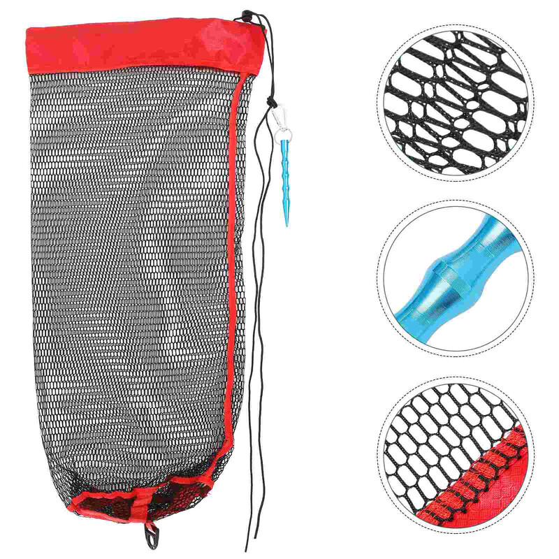 Plasa de pescuit Plasa de plasa pentru cadou Plase de prindere pliabile din nailon Cos de protectie pliabil