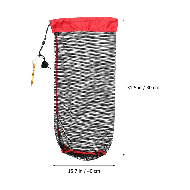 Plasa de pescuit Plasa de plasa pentru cadou Plase de prindere pliabile din nailon Cos de protectie pliabil