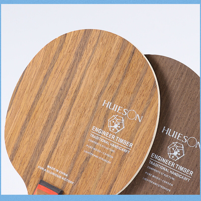 Tehnologija oštrice Huieson stolnoteniskog reketa Površinski materijali 5 drvo + 2 ugljika Profesionalna obuka Veslo za ping pong FL/CS