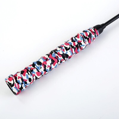 Udoban PU kamuflažni reket za badminton, ljepilo za ruke, upija znoj, otporan na habanje, remen za namatanje ručke za teniski pljesak