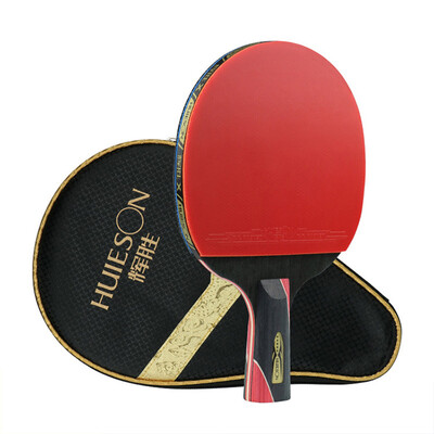 1 PC Single Professional Training Carbon Ping Pong Bat Ρακέτα Ping Pong Paddle Carbon Fiber and Rubber Ping Pong Paddle