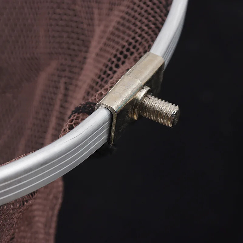 Equipamento De Pesca De Aço Inoxidável Copiar Rede Cabeça Ribolovni pribor Nehrđajući čelik Gusta mreža Legura Najlon Okvir Glava mreže