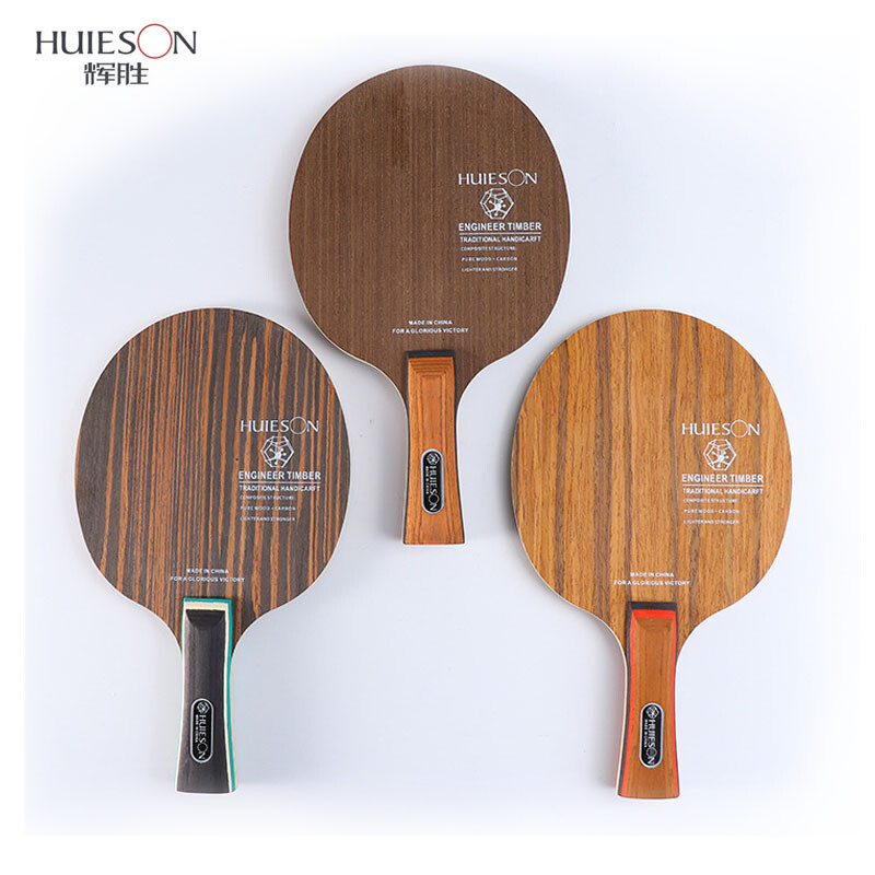 Huiesoni kõrgtehnoloogiline lauatennise teraga süsinikkiust 5+2 vineerist lauatennise reet algajatele kesktaseme mängijatele