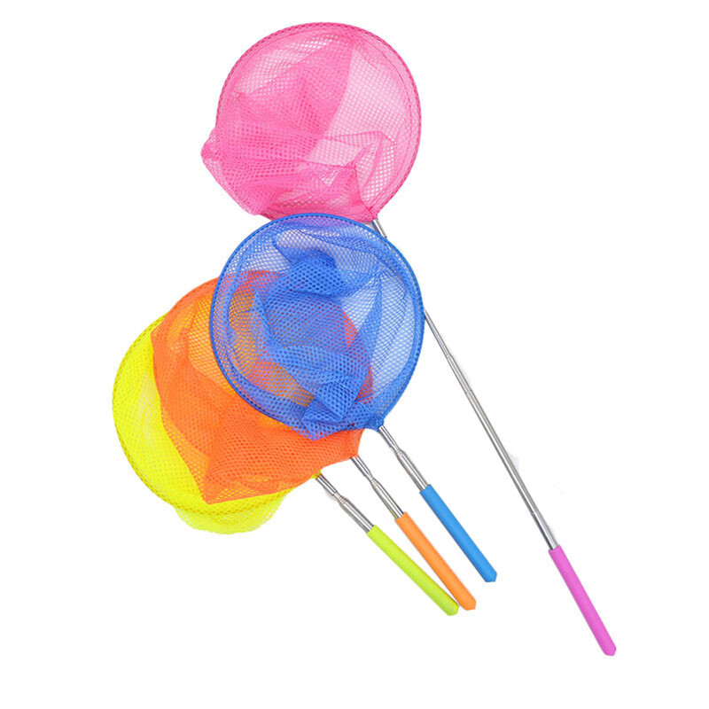 Mreže za hvatanje leptira Hvatanje kukaca za djecu Ribe od nehrđajućeg čelika Mali kukci Ružičasto sklopivo dijete
