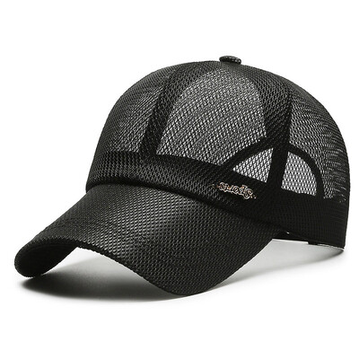 Kanada Ljeto za muškarce Mrežasta kapa za bejzbol s slovom Sportska kapa s šiltom za sunce Prozračna kapa s naslonom na leđa Muška vanjska, elegantna jednostavna jednobojna Kpop kapa