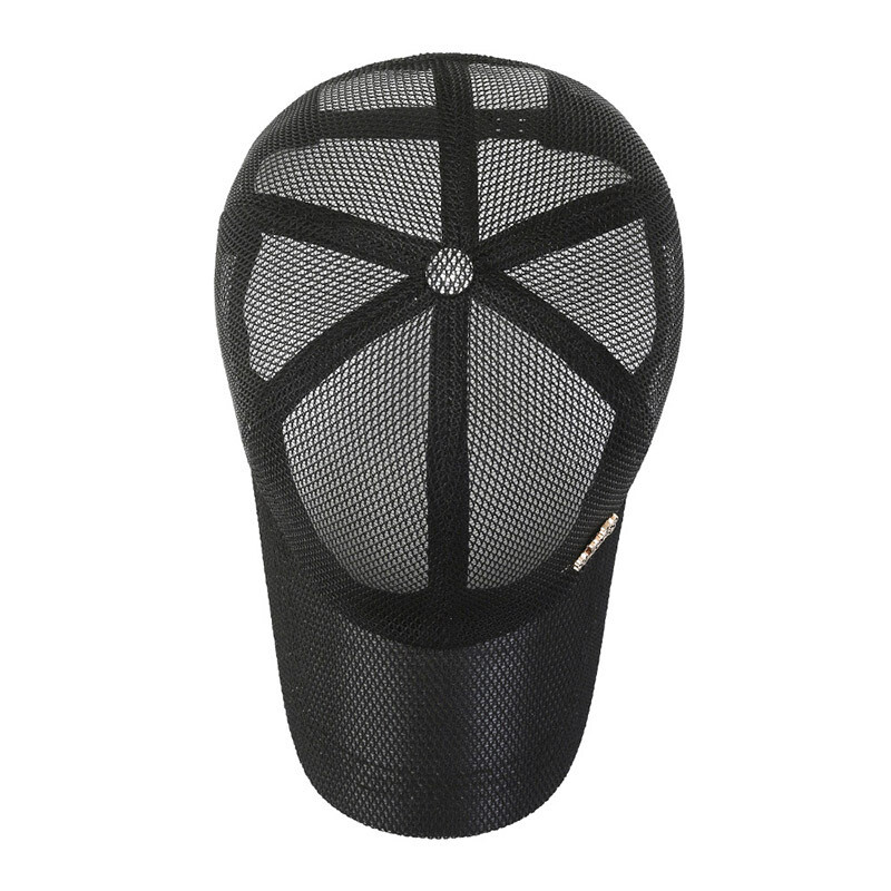 Kanada Ljeto za muškarce Mrežasta kapa za bejzbol s slovom Sportska kapa s šiltom za sunce Prozračna kapa s naslonom na leđa Muška vanjska, elegantna jednostavna jednobojna Kpop kapa
