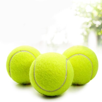 3 bucăți mingi de tenis pentru antrenament de antrenament pentru câini, 6,4 cm, mingi de tenis din fibre chimice de înaltă flexibilitate