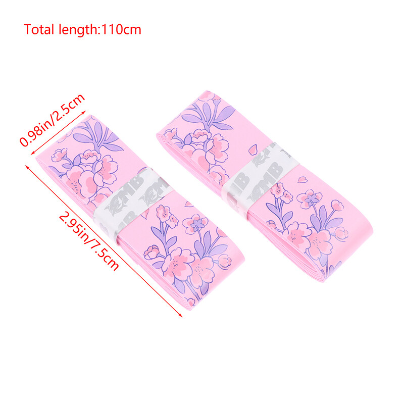 2Pcs Sakura Badminton Overgrip Anti-Slip Latex amortizirana traka za rukohvat za teniski reket za badminton squash Antivibrador Grip