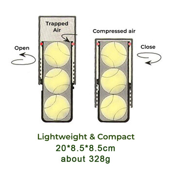 Тенис топка Saver - Съхранение на тенис топки под налягане, което поддържа топките да подскачат като нови
