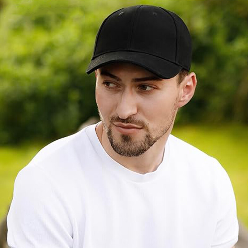Crna pamučna cool izvedba za muške i ženske bejzbolske kape za ljetni odmor s jakim vizirom za vožnju
