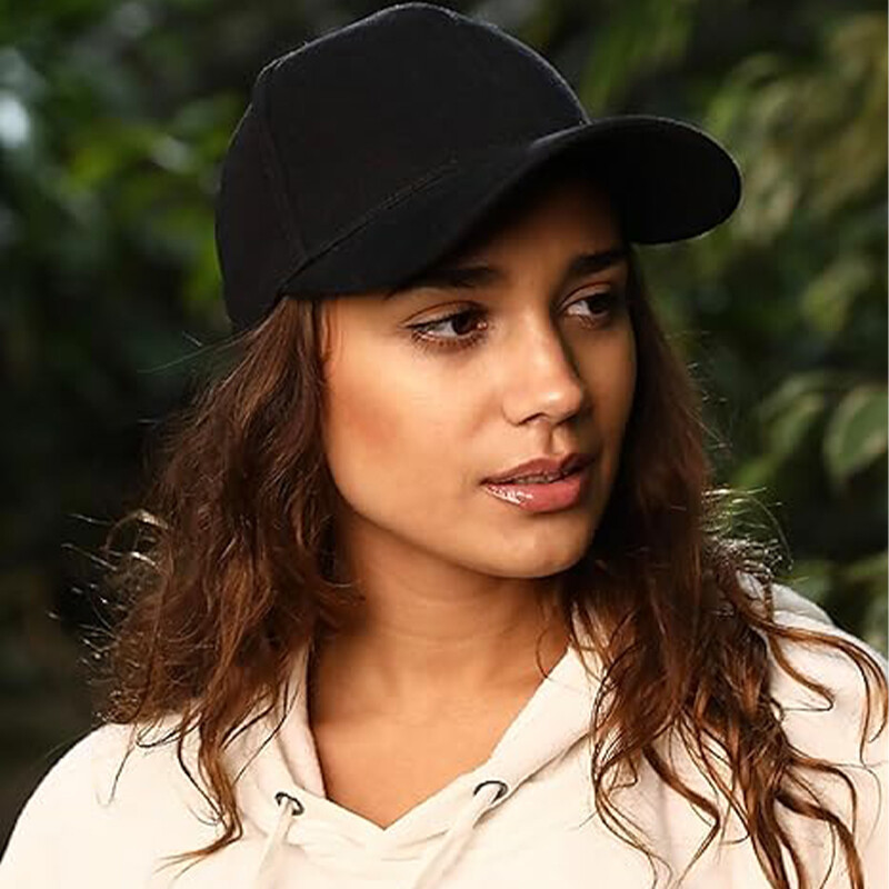 Crna pamučna cool izvedba za muške i ženske bejzbolske kape za ljetni odmor s jakim vizirom za vožnju