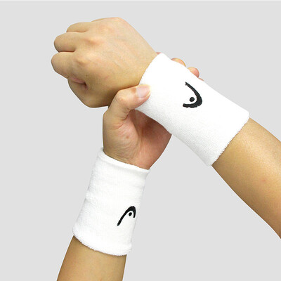 Γνήσιο HEAD Tennis Wristband Badminton Sport Wristband Βαμβακερό άνετο αντιολισθητικό περικάρπιο που σκουπίζει τον ιδρώτα