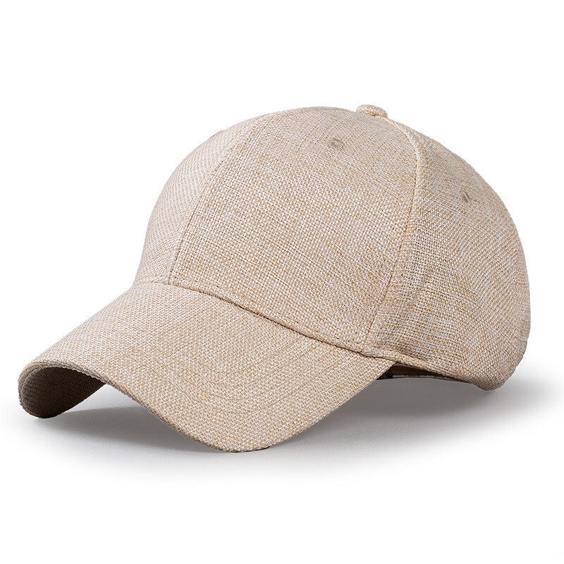 Prevelika XXL umjetna lanena kapa za muškarce, žene, bejzbolska kapa, prozračna tkana velika tatina šešir Strukturirana sportska kapa za veliku glavu 56-59 cm 60-65 cm