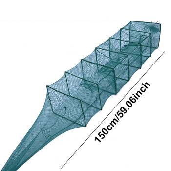 Δίχτυ ψαρέματος 1,5 εκατομμυρίων αναδιπλούμενου χυτού κλουβιού καβούρι Δίχτυ παγίδας ψαριών για καβούρι Καβούρι Αστακός Εξωτερικό εξοπλισμό ψαρέματος