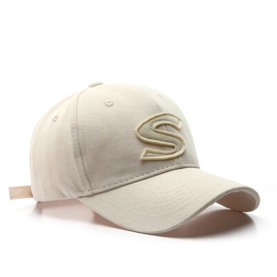 Ljetna modna bejzbolska kapa s velikim slovom S, vanjski štitnik od sunca