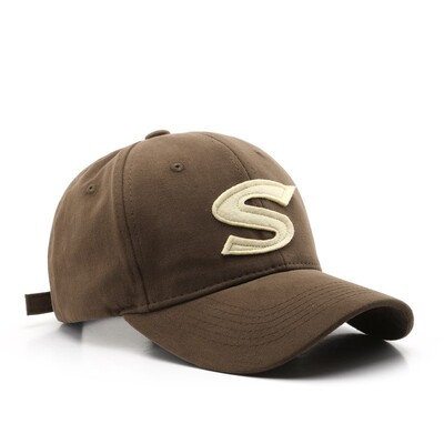 Ljetna modna bejzbolska kapa s velikim slovom S, vanjski štitnik od sunca