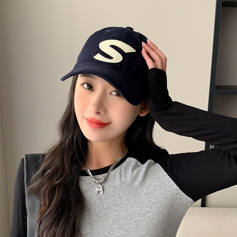 Ljetna modna bejzbolska kapa s velikim slovom S, vanjski štitnik od sunca