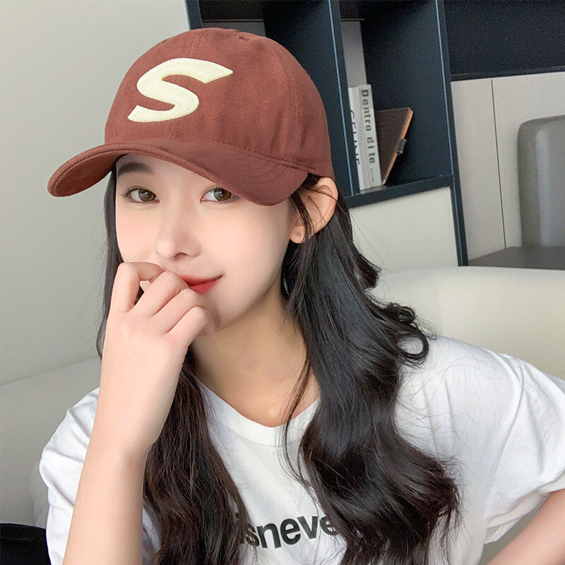 Ljetna modna bejzbolska kapa s velikim slovom S, vanjski štitnik od sunca