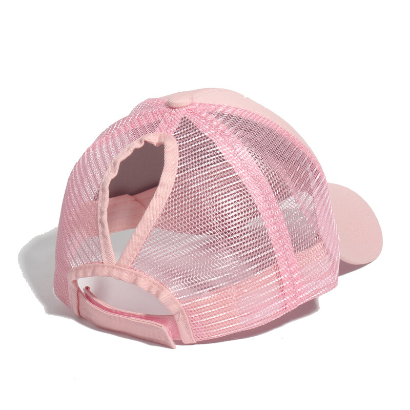 Lófarok, nyári női baseballsapka, állítható, egyszerű, divatos, egyszínű színek rendetlen kalap, alkalmi pamut lány, hálós sapka