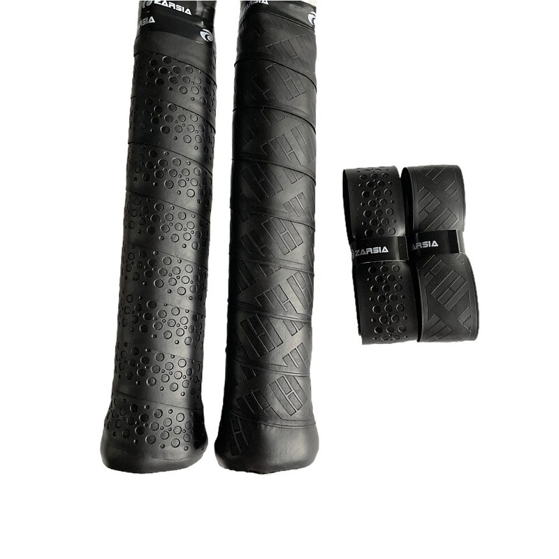 4 kom ZARSIA PU kožni teniski reket, zamjenski rukohvat, debela crna kožna ručka za teniski reket