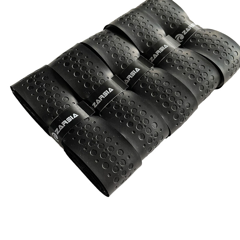 4 kom ZARSIA PU kožni teniski reket, zamjenski rukohvat, debela crna kožna ručka za teniski reket