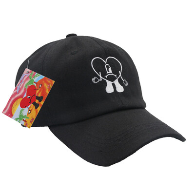 Bad Bunny bejzbolska kapa, izvezeni pamučni podesivi tatin šešir, ljetne ženske kape sa šiltom, šeširi za kamiondžije