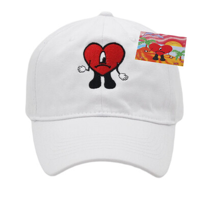 Bad Bunny bejzbolska kapa, izvezeni pamučni podesivi tatin šešir, ljetne ženske kape sa šiltom, šeširi za kamiondžije