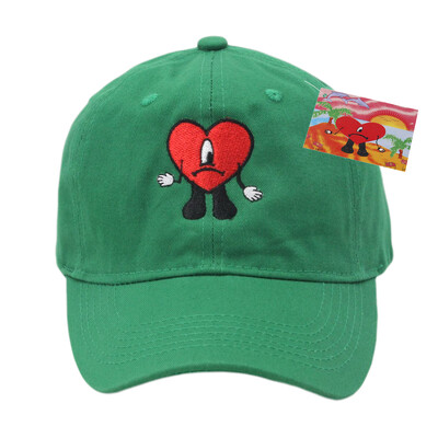 Bad Bunny bejzbolska kapa, izvezeni pamučni podesivi tatin šešir, ljetne ženske kape sa šiltom, šeširi za kamiondžije