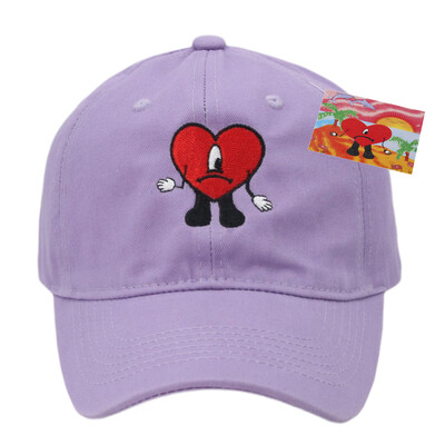 Bad Bunny bejzbolska kapa, izvezeni pamučni podesivi tatin šešir, ljetne ženske kape sa šiltom, šeširi za kamiondžije