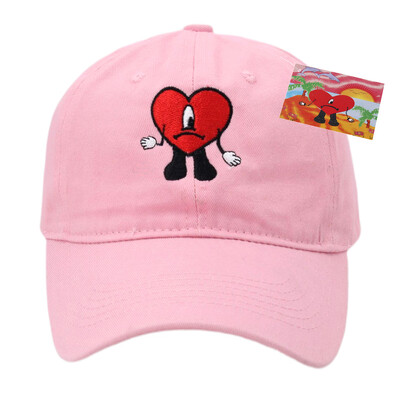 Bad Bunny bejzbolska kapa, izvezeni pamučni podesivi tatin šešir, ljetne ženske kape sa šiltom, šeširi za kamiondžije