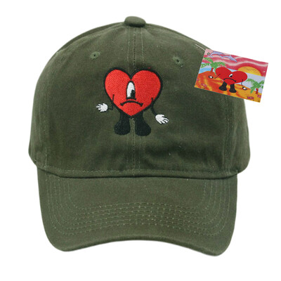 Bad Bunny bejzbolska kapa, izvezeni pamučni podesivi tatin šešir, ljetne ženske kape sa šiltom, šeširi za kamiondžije