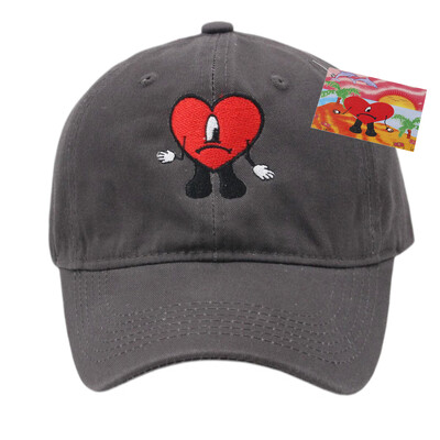 Bad Bunny bejzbolska kapa, izvezeni pamučni podesivi tatin šešir, ljetne ženske kape sa šiltom, šeširi za kamiondžije