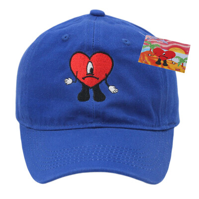 Bad Bunny bejzbolska kapa, izvezeni pamučni podesivi tatin šešir, ljetne ženske kape sa šiltom, šeširi za kamiondžije