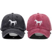 Nova pamučna bejzbol kapa s konjskim vezom Modna ženska muška kapa Sportski viziri Snapback kapa Šešir za sunce Prozračne vanjske kape