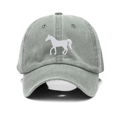 Nova pamučna bejzbol kapa s konjskim vezom Modna ženska muška kapa Sportski viziri Snapback kapa Šešir za sunce Prozračne vanjske kape