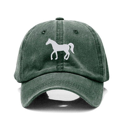 Nova pamučna bejzbol kapa s konjskim vezom Modna ženska muška kapa Sportski viziri Snapback kapa Šešir za sunce Prozračne vanjske kape