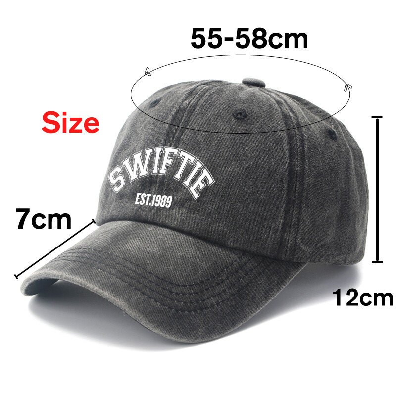 2024 Swift 1989 Bejzbolska kapa s tiskanim naljepnicama za muškarce Ženska modna vintage mekana pamučna kapa za tate Unisex darovi od obožavatelja
