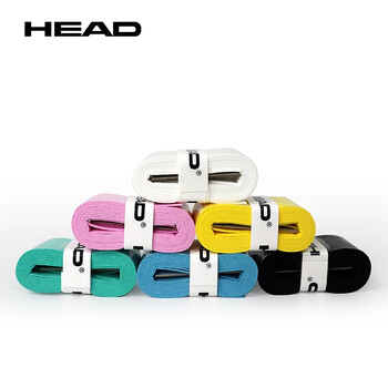 12PCS HEAD Overgrips Sweatband Тенис ракета Ръчна гума Противоплъзгаща се гумена дръжка на ракета Каишка Абсорбираща потта и устойчива на износване