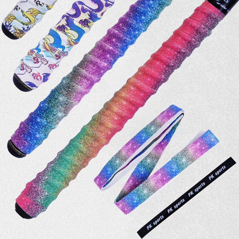 Pojas za upijanje znoja od kobilice od 1,5 metara, umotana ručka s duginim štapom za pecanje i badminton Pu protuklizni pojas za upijanje znoja